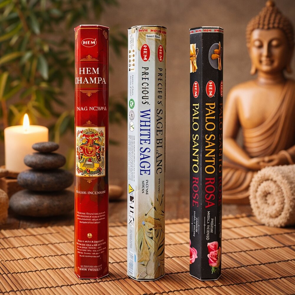 HEM Incense 3-Pack Bundle - (60 sticks total) NWT